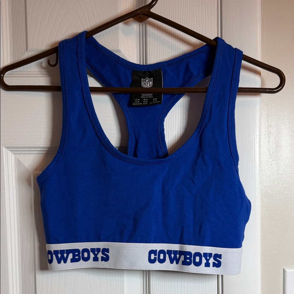 NFL Dallas Cowboys Blue Sports Bra